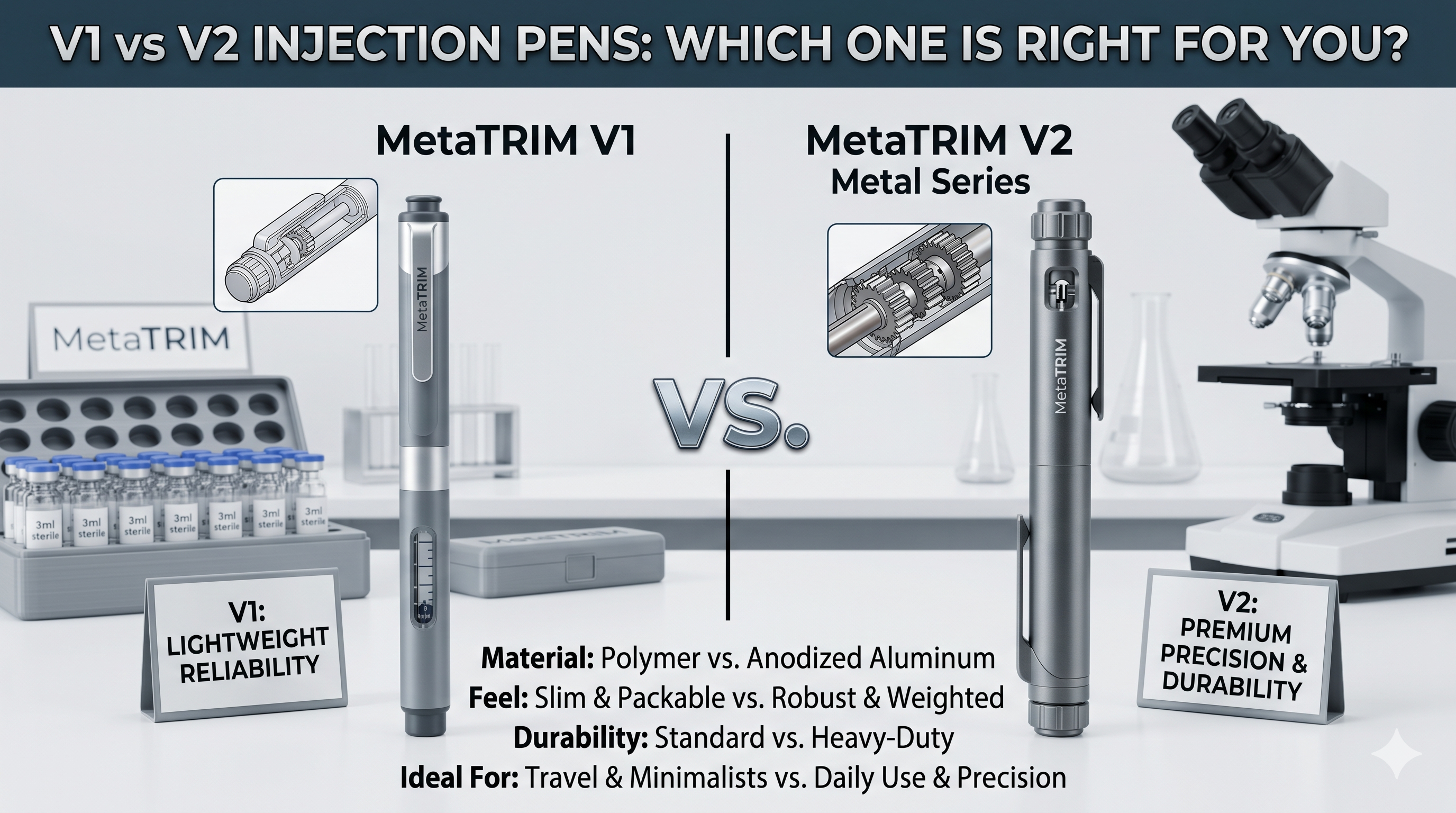 V1 vs. V2: Which Injection Pen is Right for Your Research?