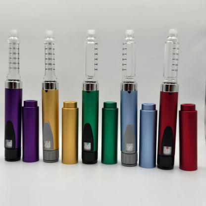 MetaTRIM V2 Metal Peptide Injection Pen – Reusable Anodized Aluminum, 3 Vials Included
