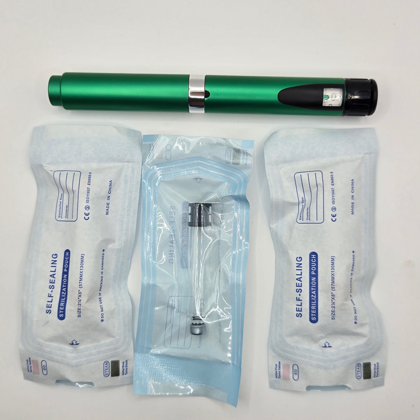 MetaTRIM V2 Metal Peptide Injection Pen – Reusable Anodized Aluminum, 3 Vials Included