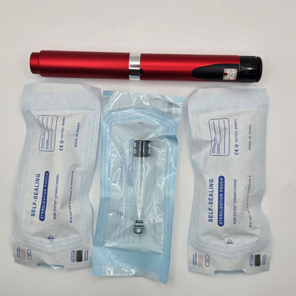 MetaTRIM V2 Metal Peptide Injection Pen – Reusable Anodized Aluminum, 3 Vials Included
