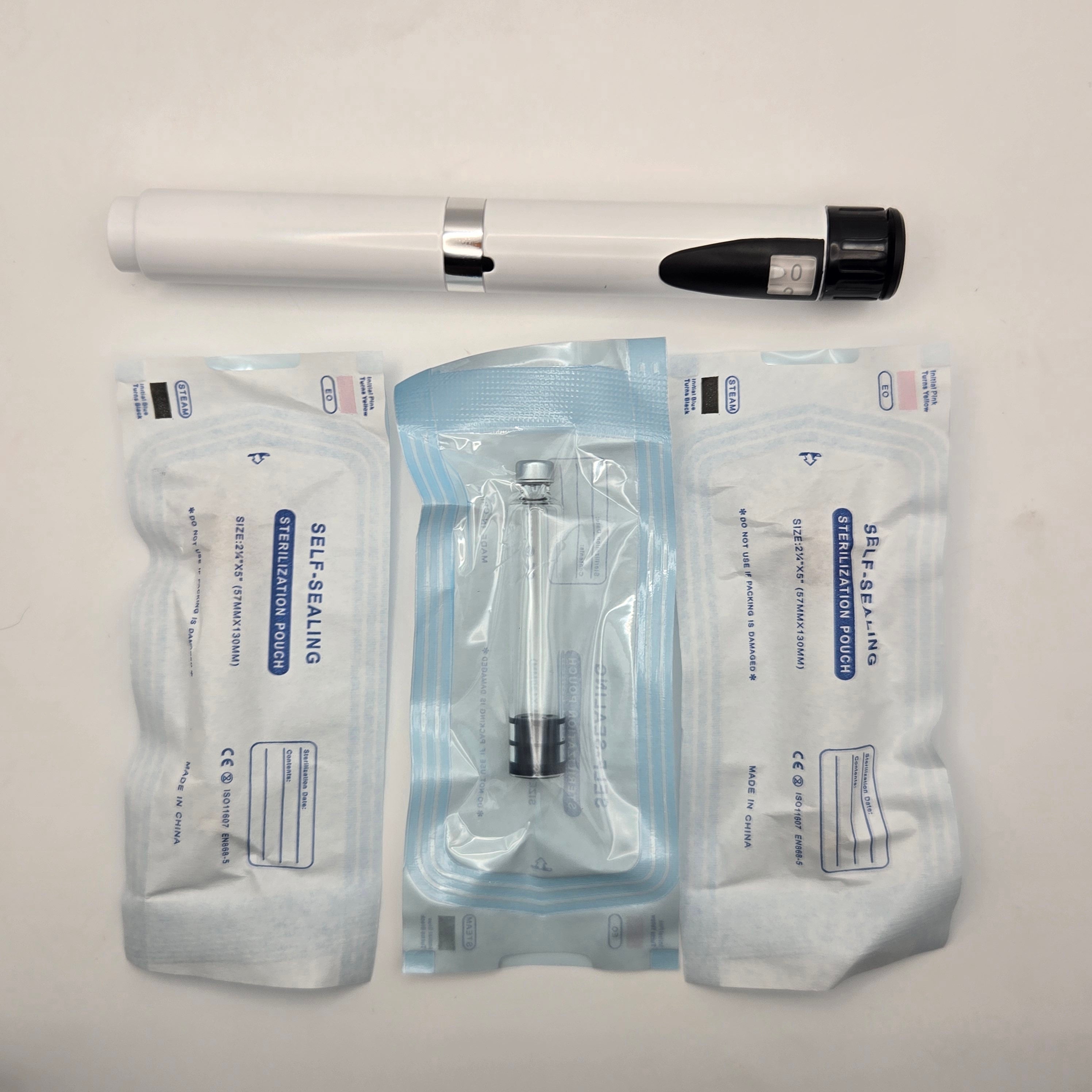 MetaTRIM V2 Metal Peptide Injection Pen – Reusable Anodized Aluminum, 3 Vials Included