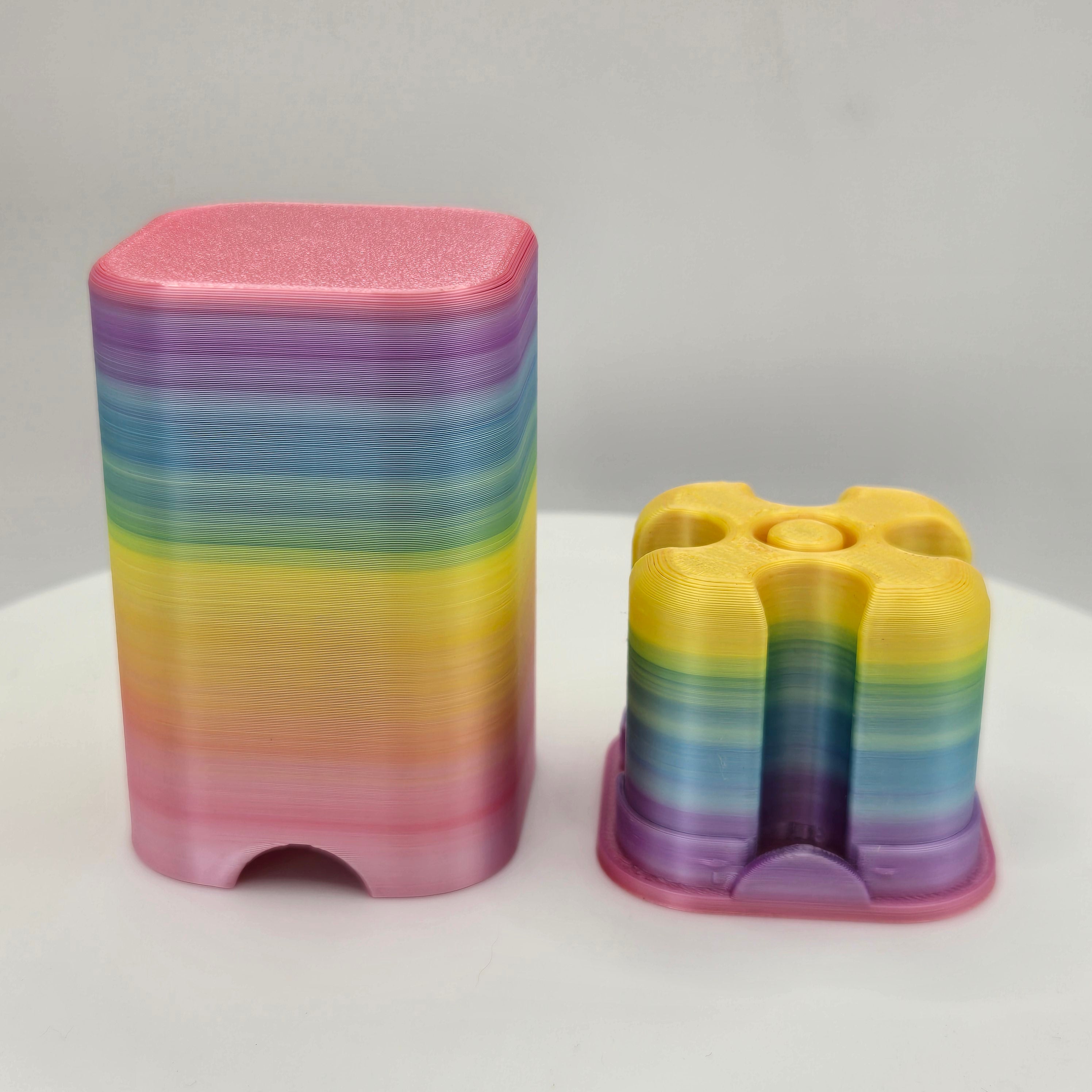 3mL Cartridge  Reconstitution Station & Purge Tower for Peptide Injection Pens| Snap-Lock Lid Holder