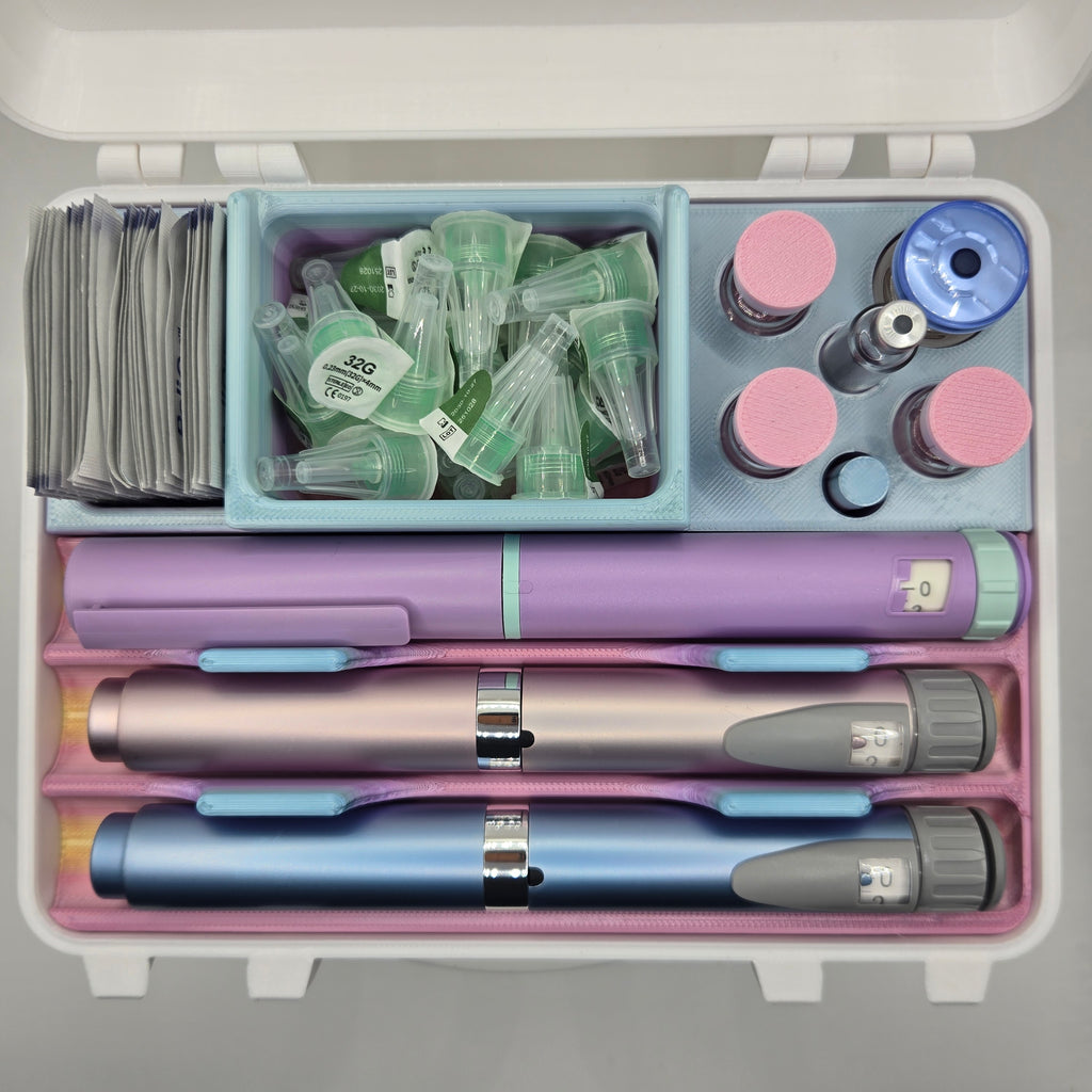 MetaTRIM Injection Pen Travel Case Holds up to 6 Pens Peptide Reconstitution Station
