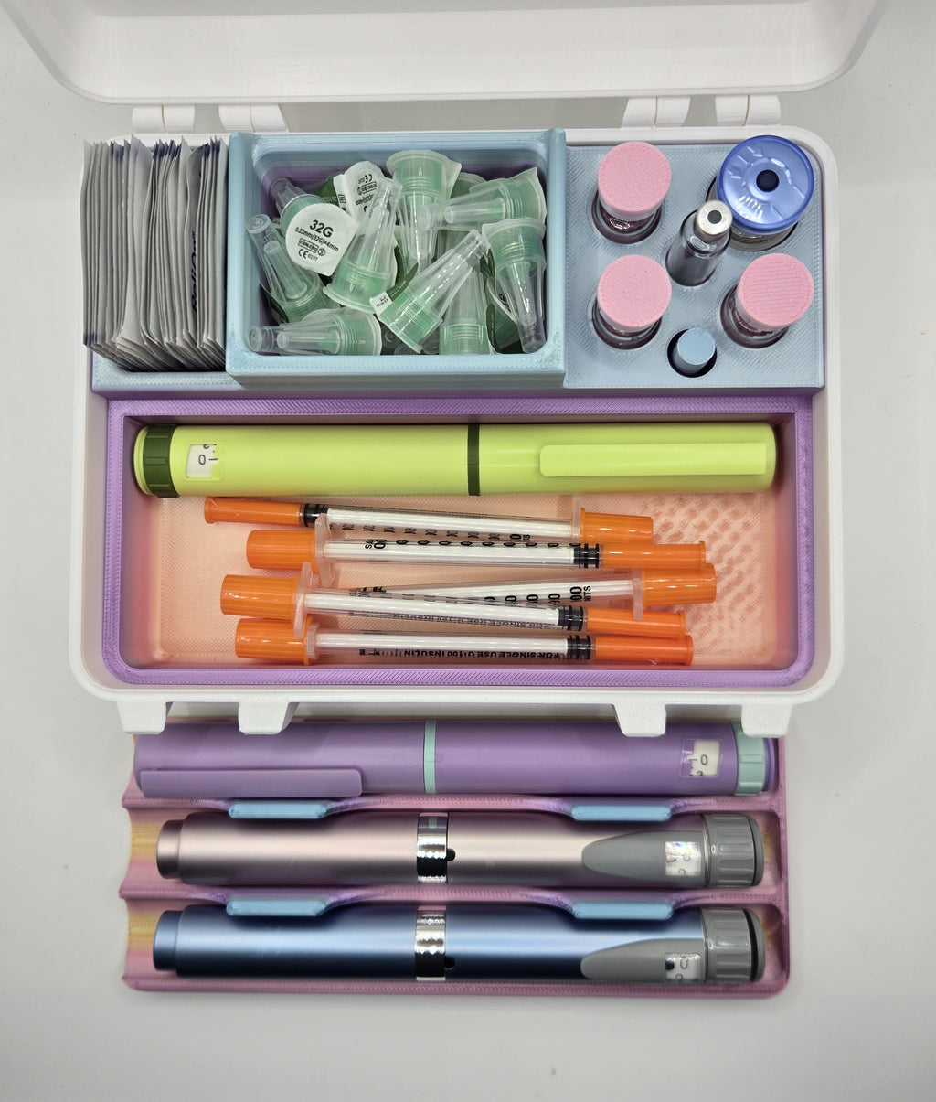 MetaTRIM Injection Pen Travel Case Holds up to 6 Pens Peptide Reconstitution Station