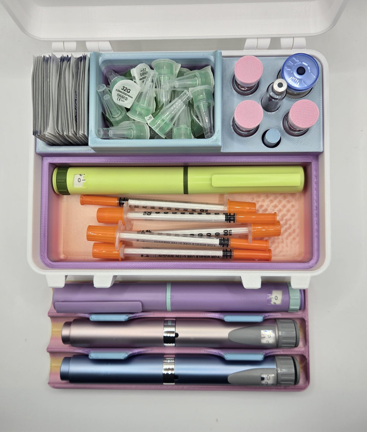 MetaTRIM Injection Pen Travel Case Holds up to 6 Pens Peptide Reconstitution Station