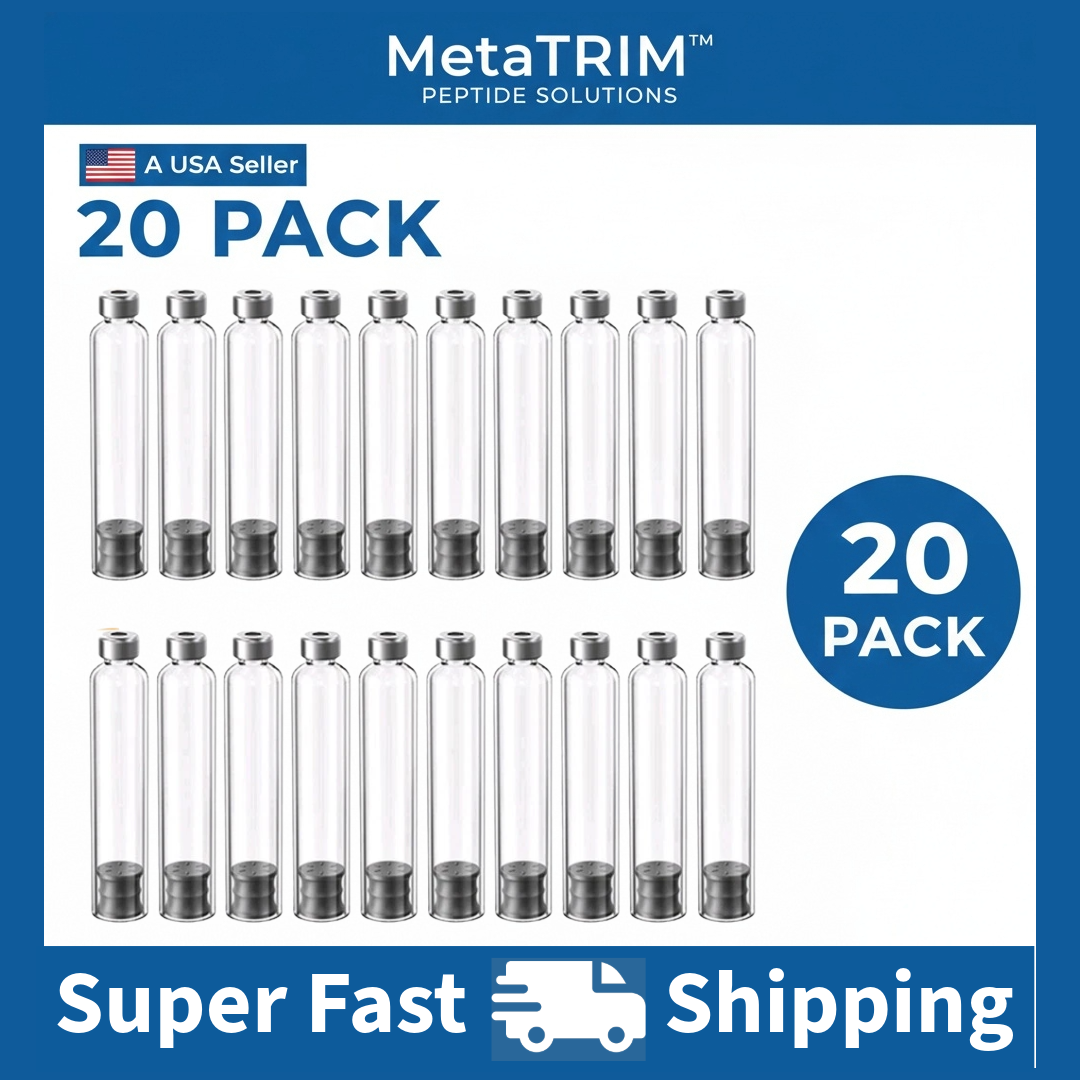 MetaTRIM™ Sterile 3ml Peptide Injection Pen Glass Cartridges | 10, 20, & 30 Packs