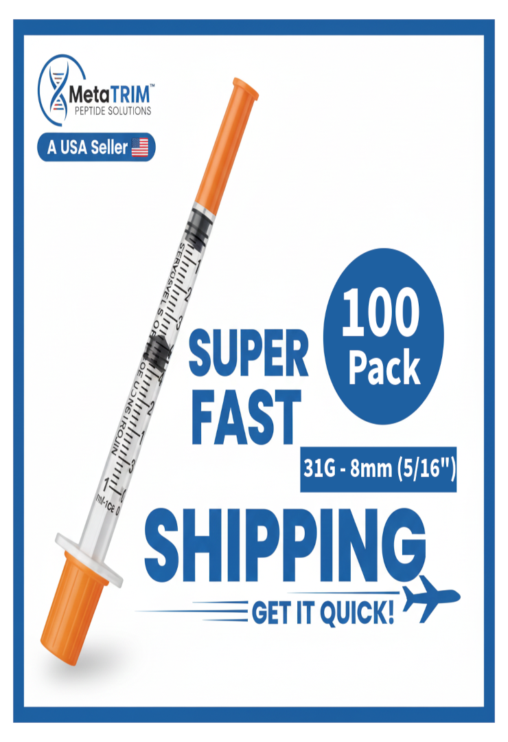 U-100 30g 8mm Insulin Delivery Device for Diabetic Care full Box of 100 Free Shipping