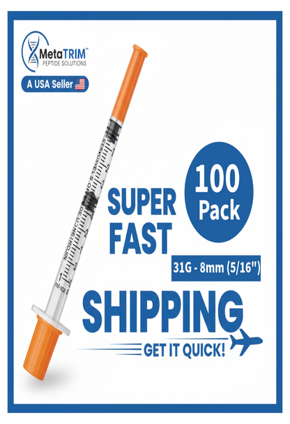 U-100 30g 8mm Insulin Delivery Device for Diabetic Care full Box of 100 Free Shipping