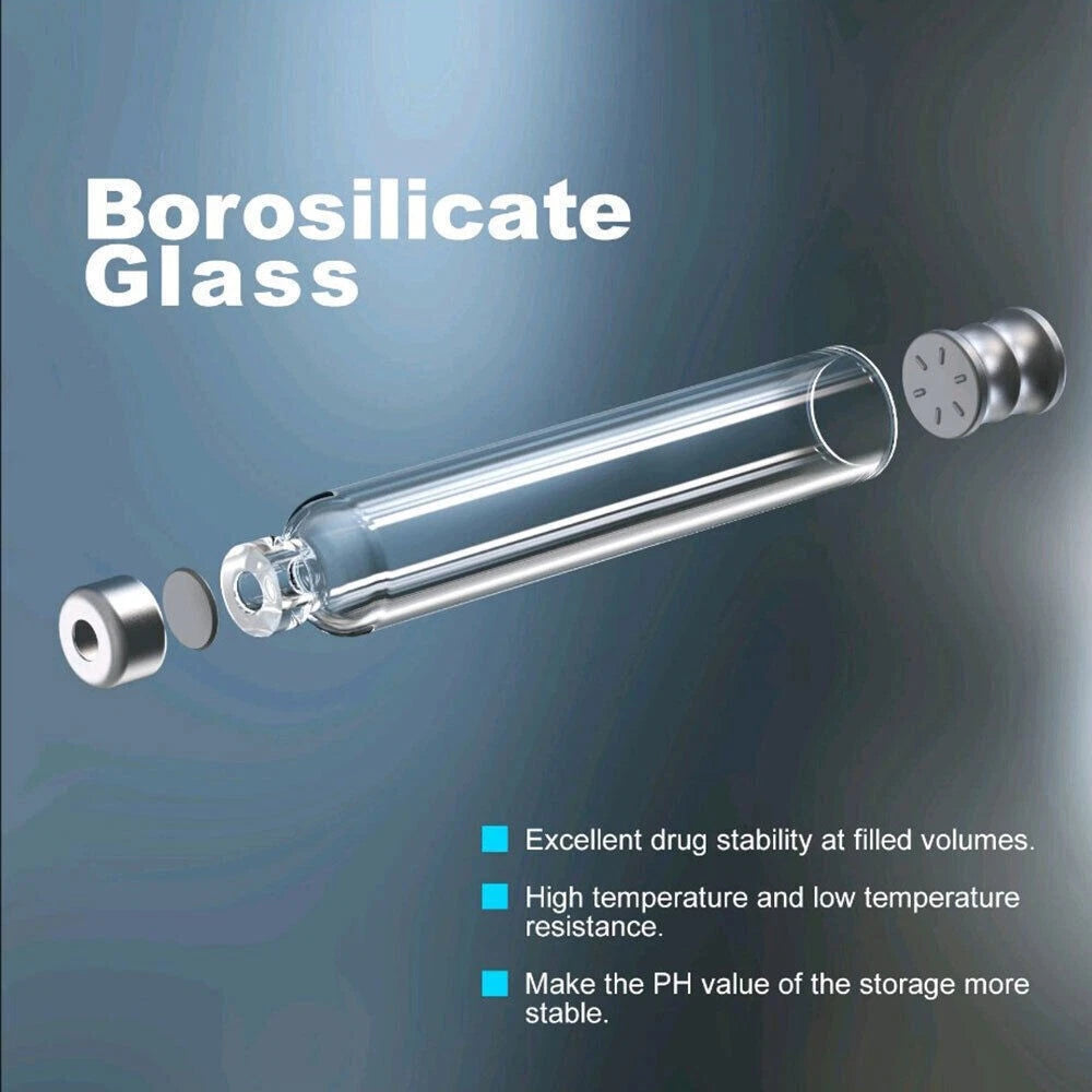 MetaTRIM™ Sterile 3ml Peptide Injection Pen Glass Cartridges | 10, 20, & 30 Packs
