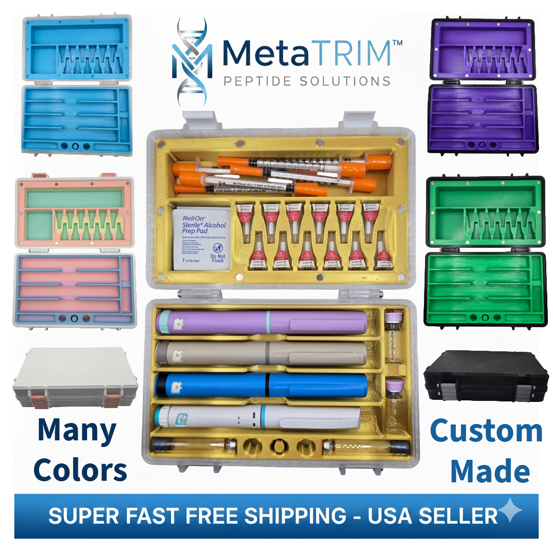 The MetaTRIM™ Research Station: The Ultimate Peptide Pen Organizer Storage Case