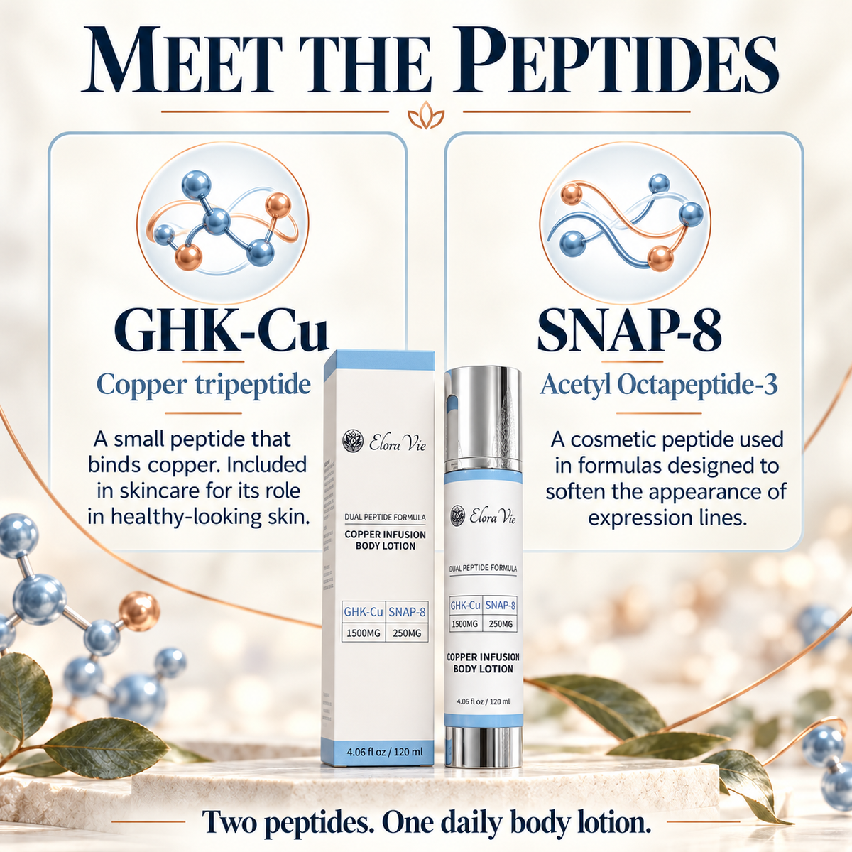 Elora Vie Copper Infusion Body Lotion – The Dual Peptide Powerhouse