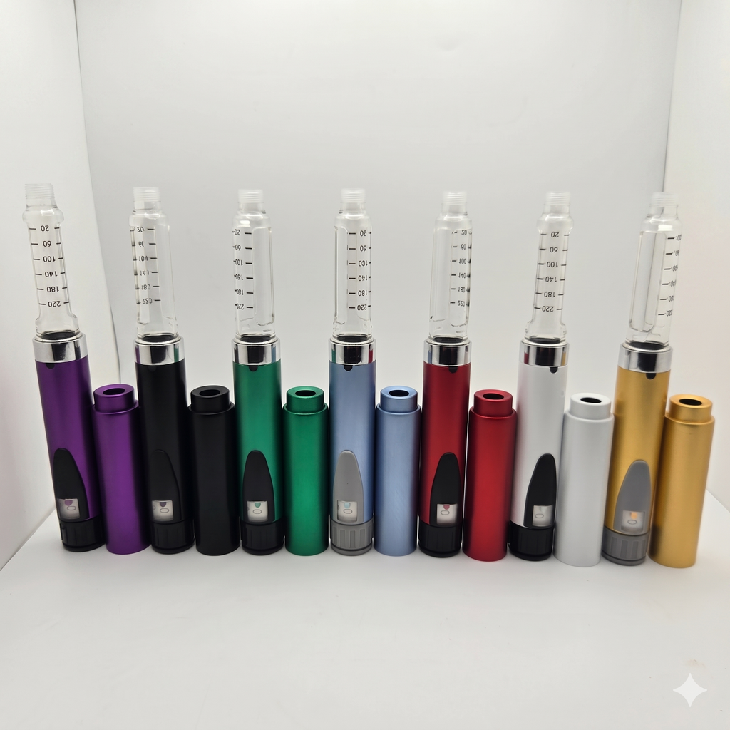 MetaTRIM V2 Metal Peptide Injection Pen – Reusable Anodized Aluminum, 3 Vials Included