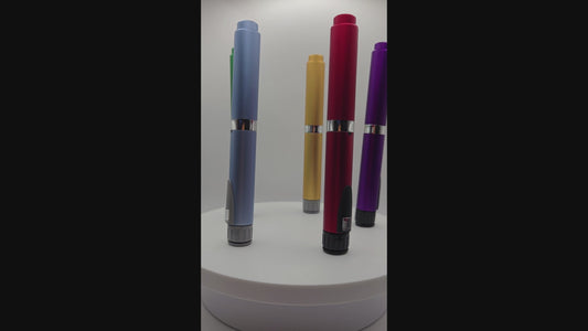 MetaTRIM V2 Metal Peptide Injection Pen – Reusable Anodized Aluminum, 3 Vials Included