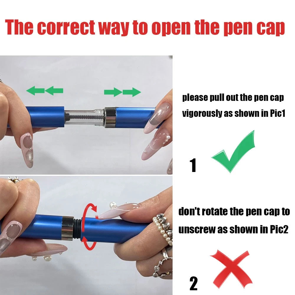 MetaTRIM V2 Metal Peptide Injection Pen – Reusable Anodized Aluminum, 3 Vials Included